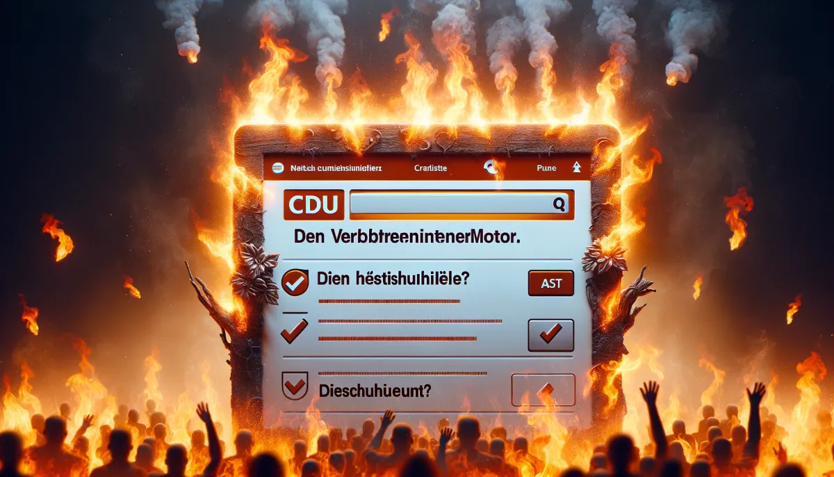 Die CDU stolpert mal wieder durch den Online-Wahlkampf und scheitert an einer Umfrage.